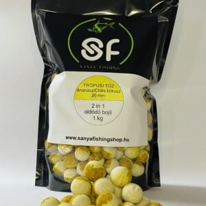 TRÓPUSI TŰZ Ananász/Chili kókusz 2in1 oldódó bojli